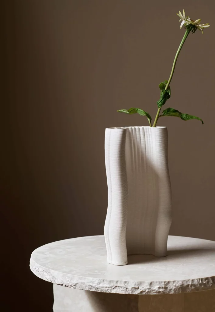 ferm Living Moire Vase Off White 5