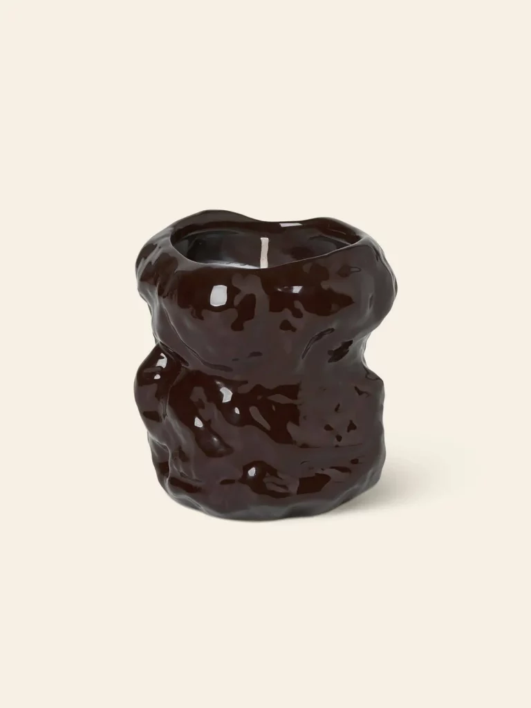 ferm Living Tuck Scented Candle Red Brown 1