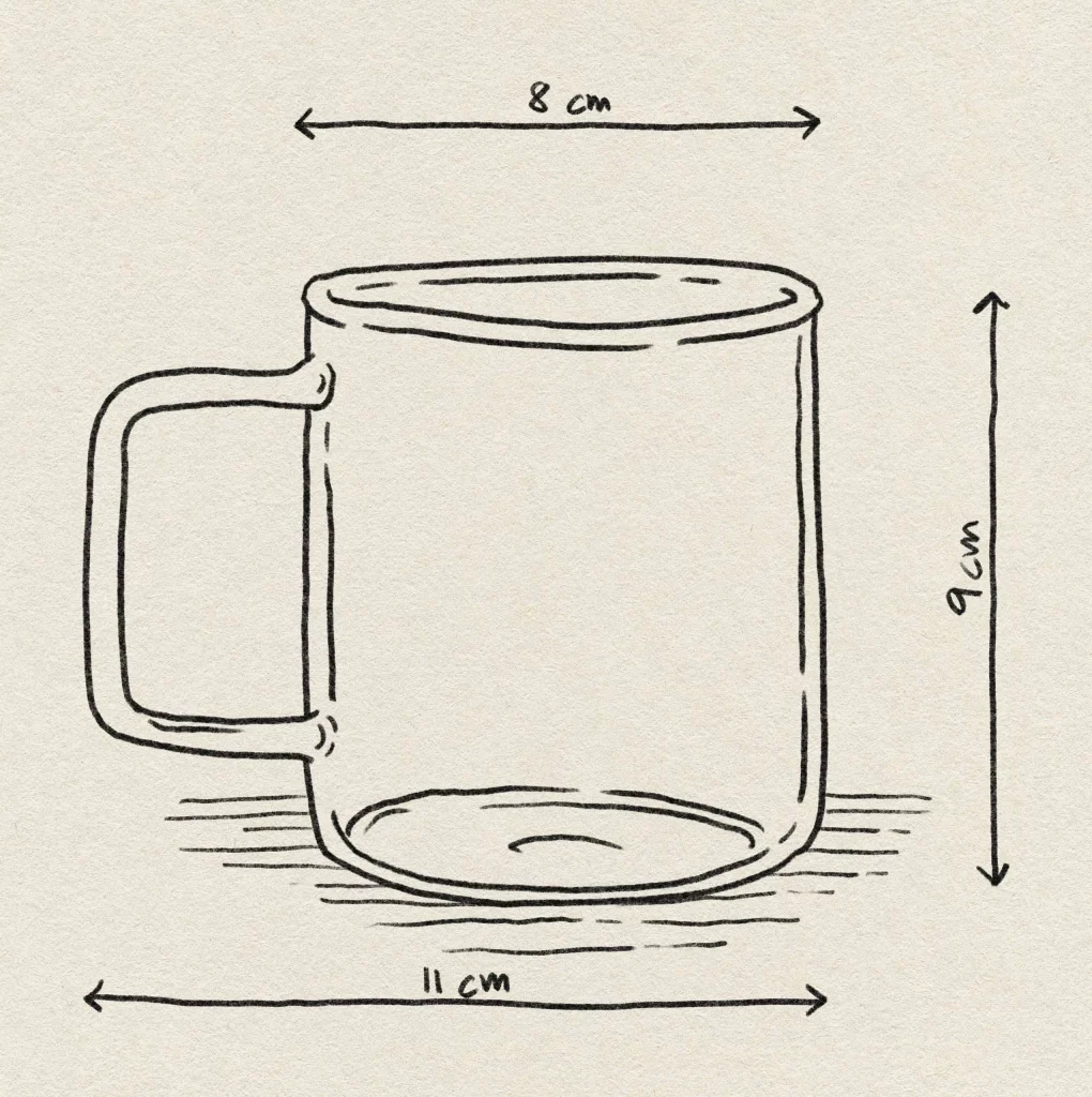 HAY Glass Coffee Mug M Clear 5