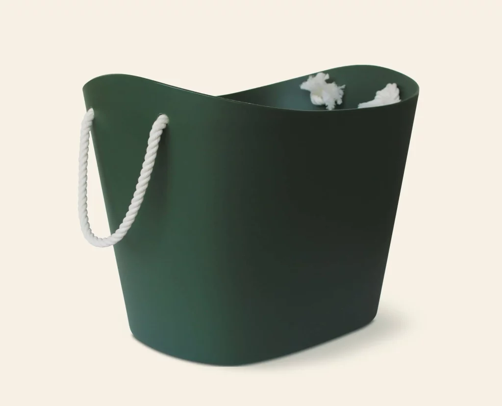 Hachiman Balcolore Storage Basket M Dark Green 1