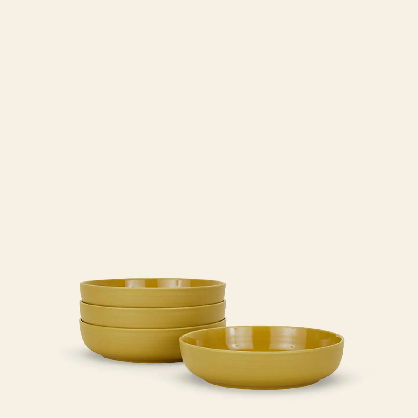 Hawkins New York Essential Low Bowl Set Of 4 Mustard 1