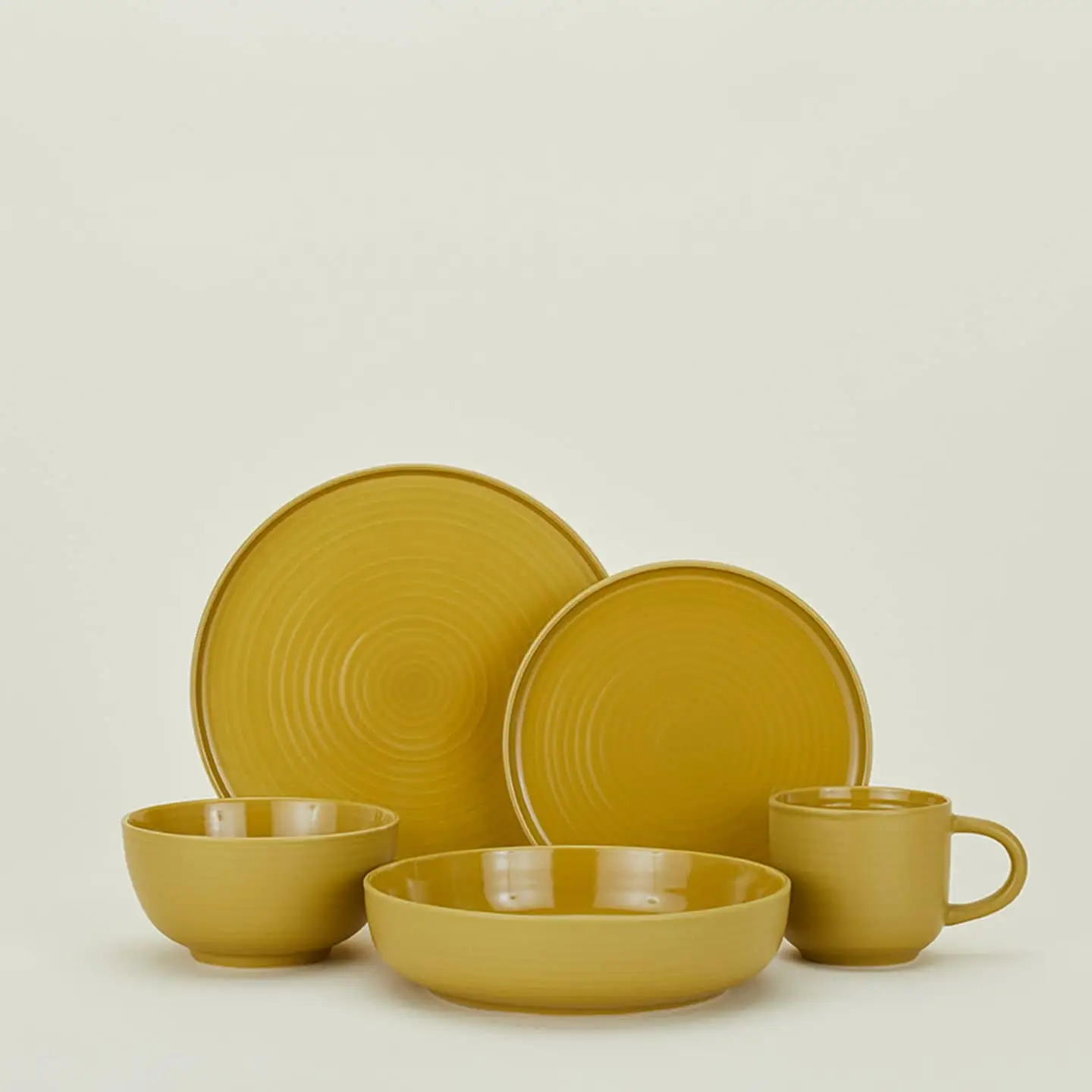 Hawkins New York Essential Low Bowl Set Of 4 Mustard 3