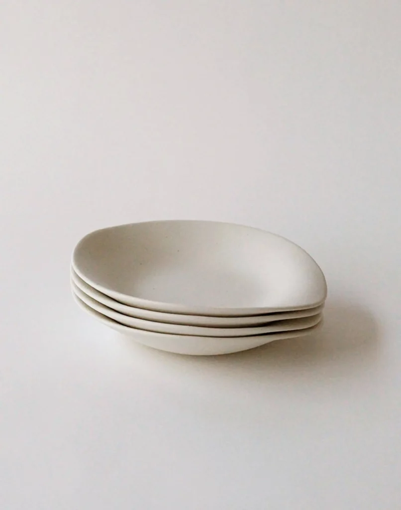 NR Ceramics HIN Dessert Plate Stone White 7