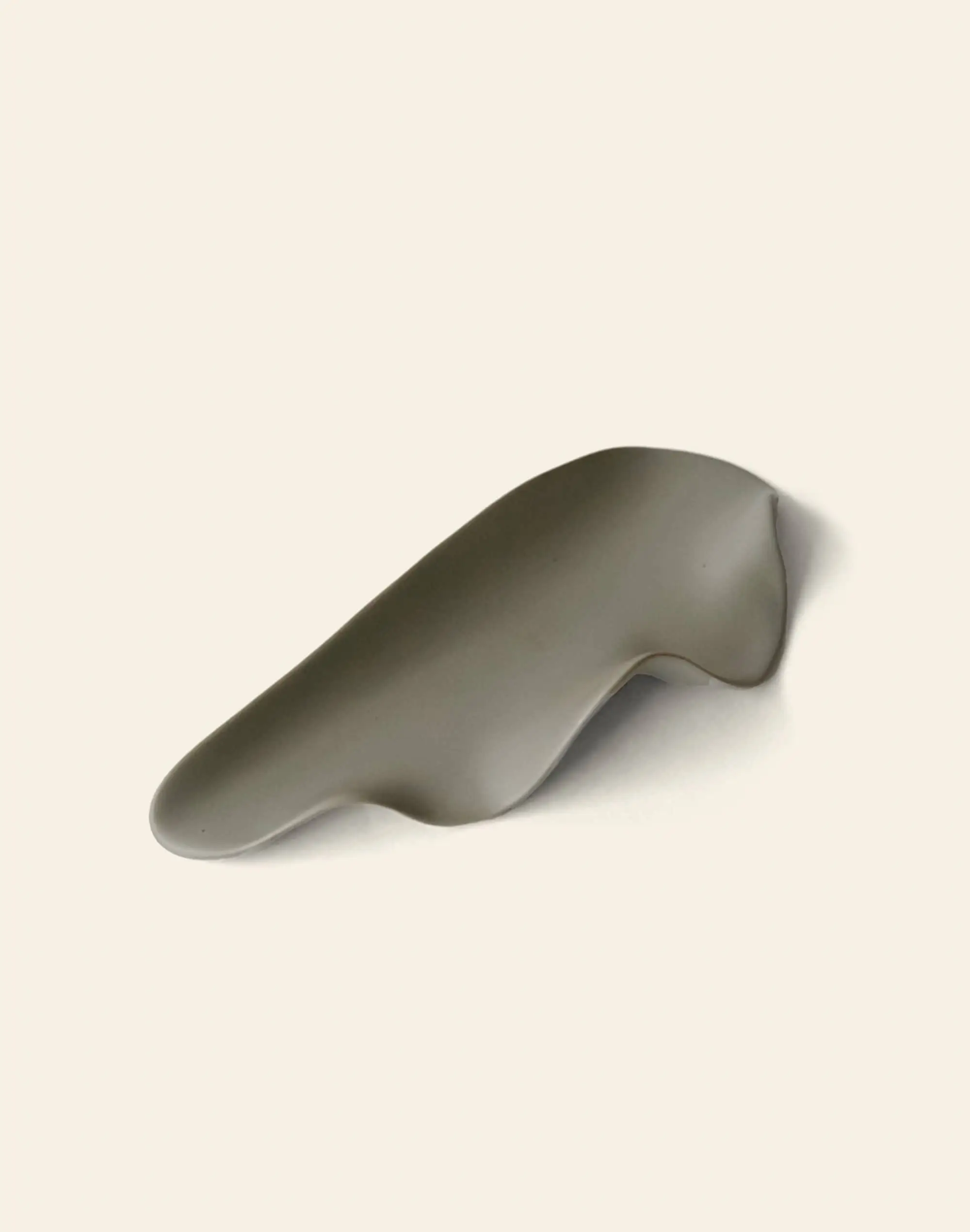 NR Ceramics HIN Leaf Plate Khaki Green 1
