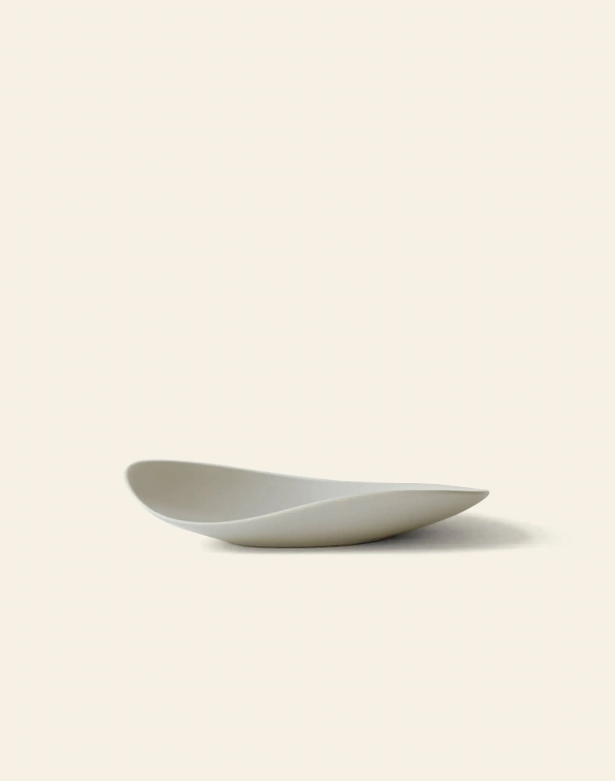 NR Ceramics HIN Pebble Plate S Stone White 1