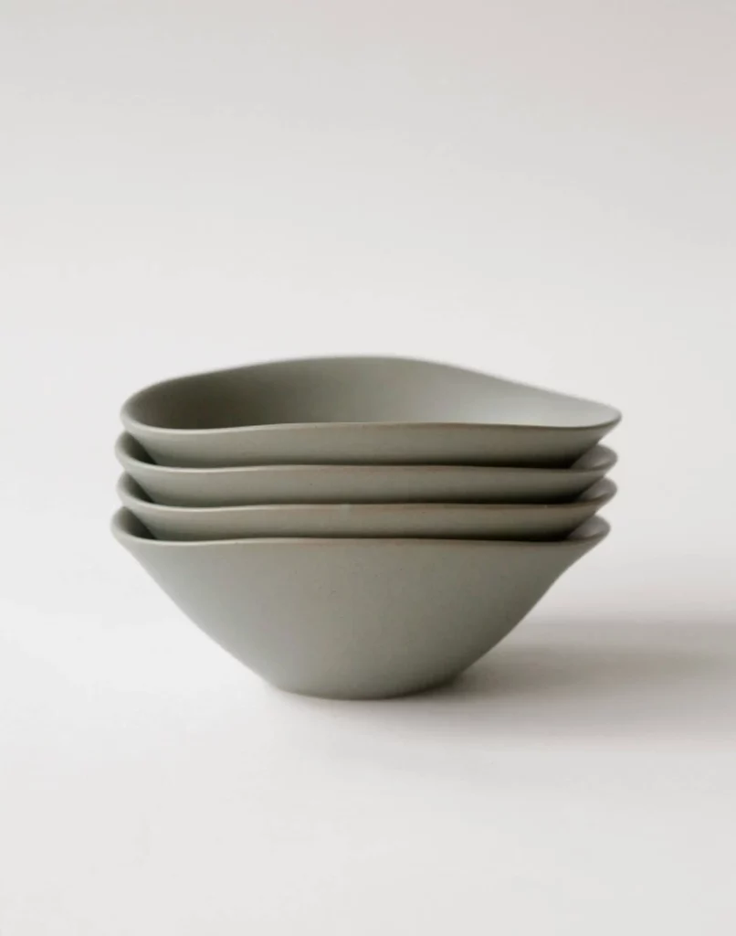 NR Ceramics HIN Soup Bowl Khaki Green 8