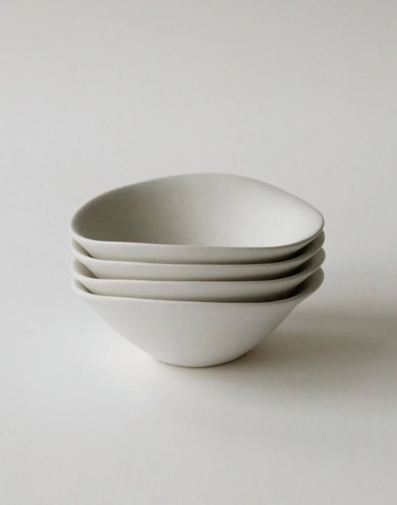 NR Ceramics HIN Soup Bowl Stone White 8
