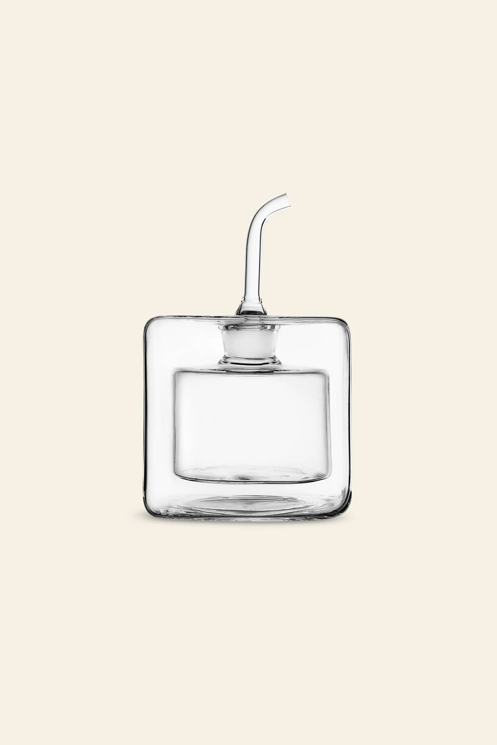 Ichendorf Milano Cube Square Doublewalled Oil Bottle Clear 1