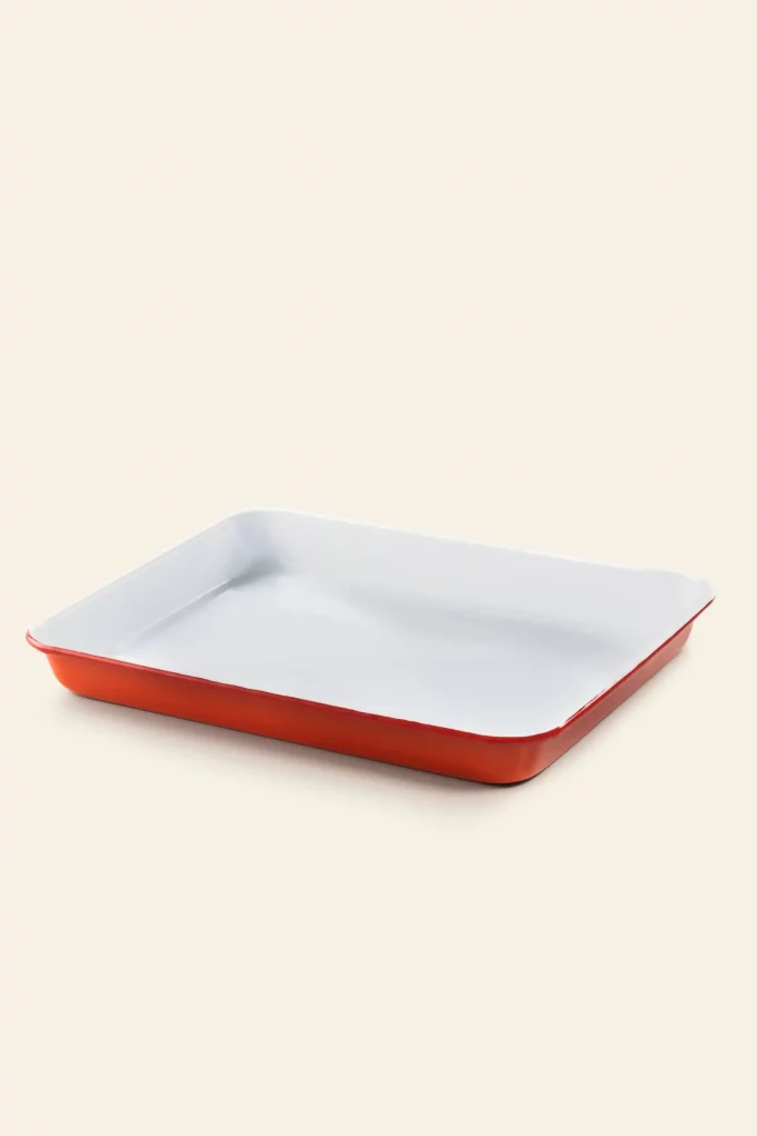 Falcon Enamelware Serving Tray Pillarbox Red 1