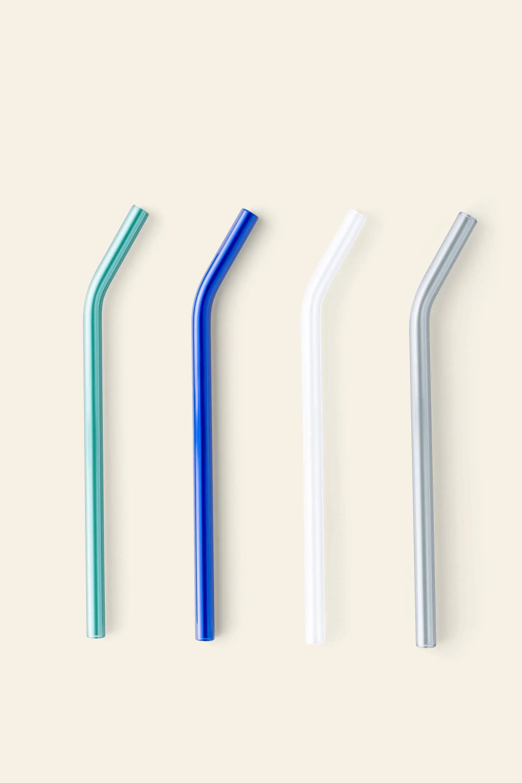Poketo Glass Straws Set of 4 Cool 1