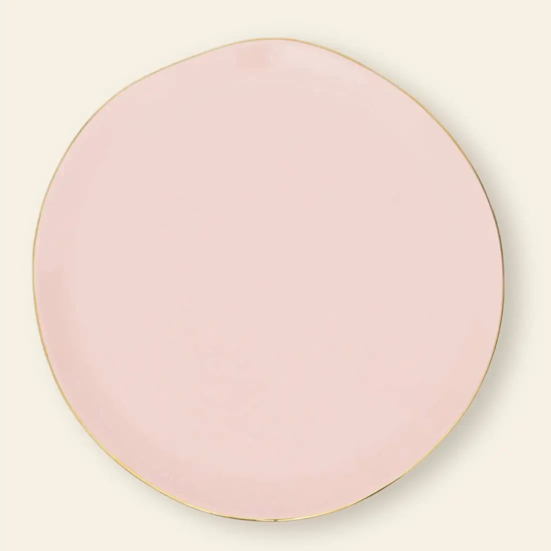 Urban Nature Culture Good Morning Breakfast Plate Old Pink 1