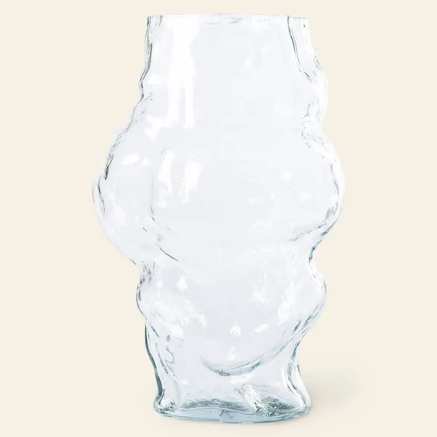 HKliving HK Objects Cloud Vase Clear Glass High Clear 2