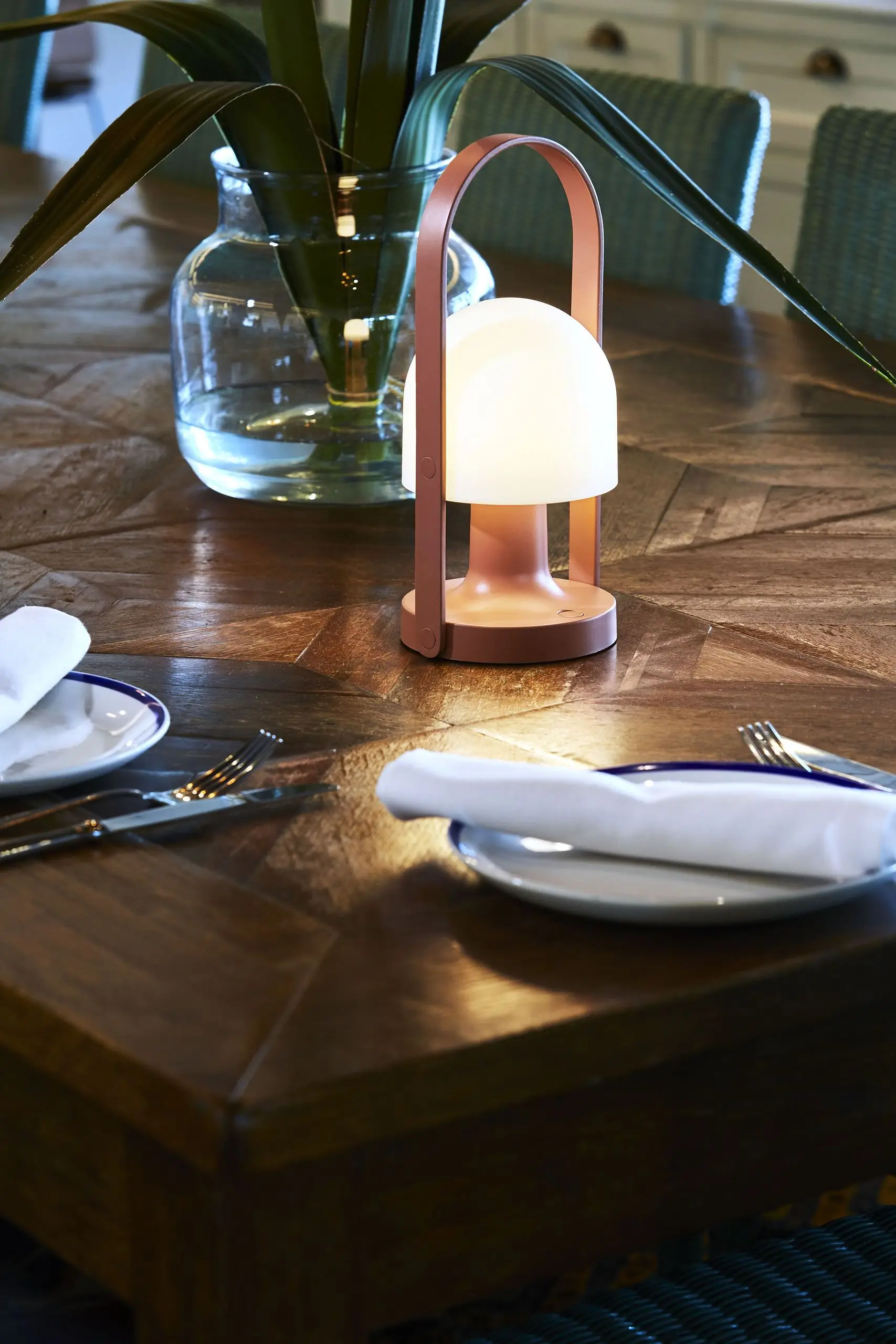 Marset FollowMe Portable Table Lamp Terracotta 5