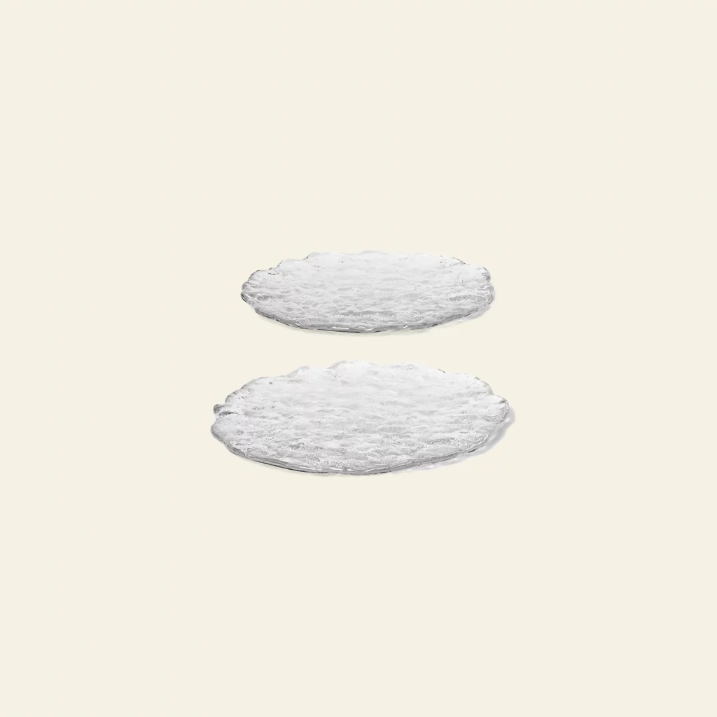 ferm LIVING Momento Glass Stones L Set of 2 Clear 1