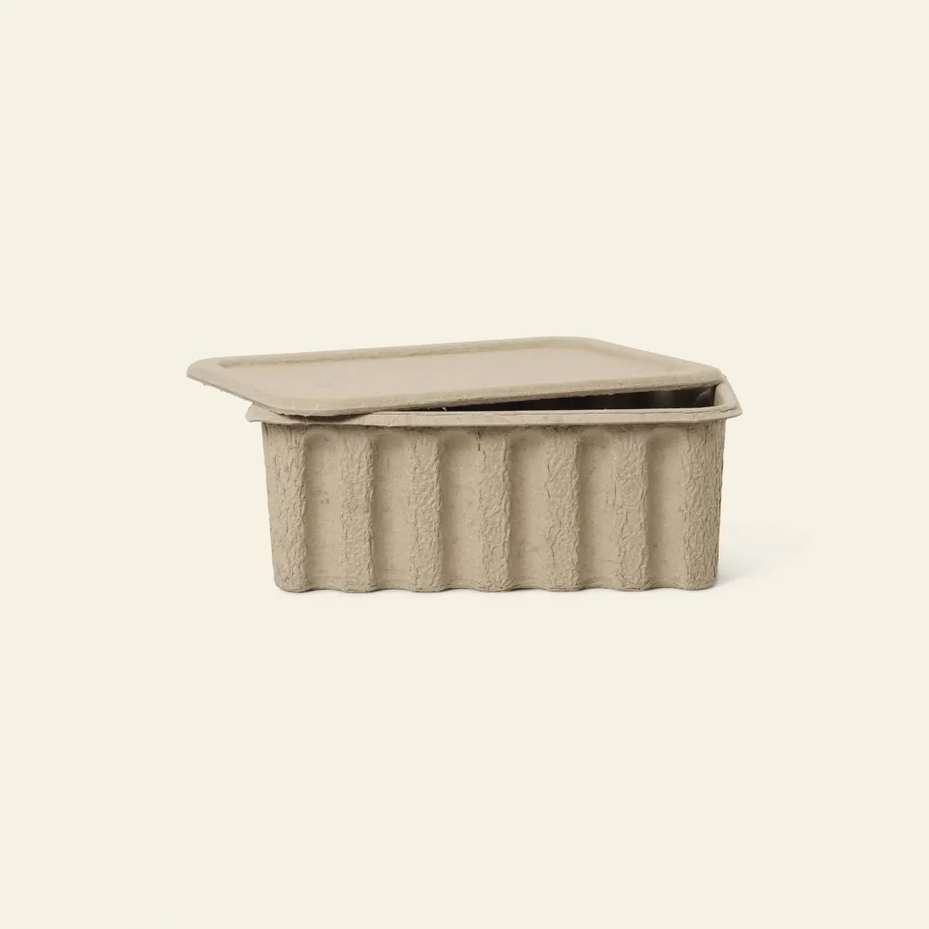 ferm LIVING Paper Pulp Box Large Set of 2 Brown 3