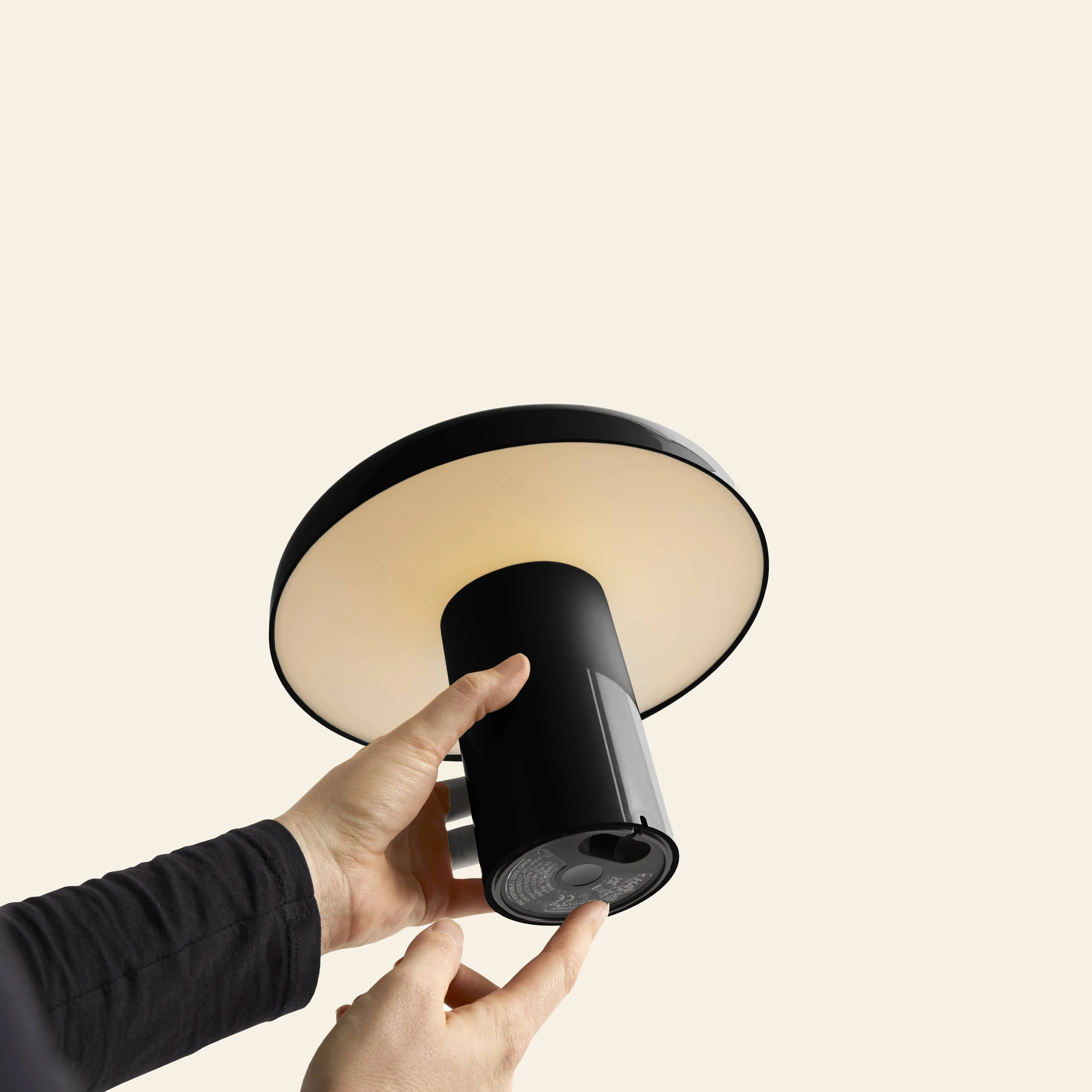 HAY Pao Portable Lamp Soft Black 4