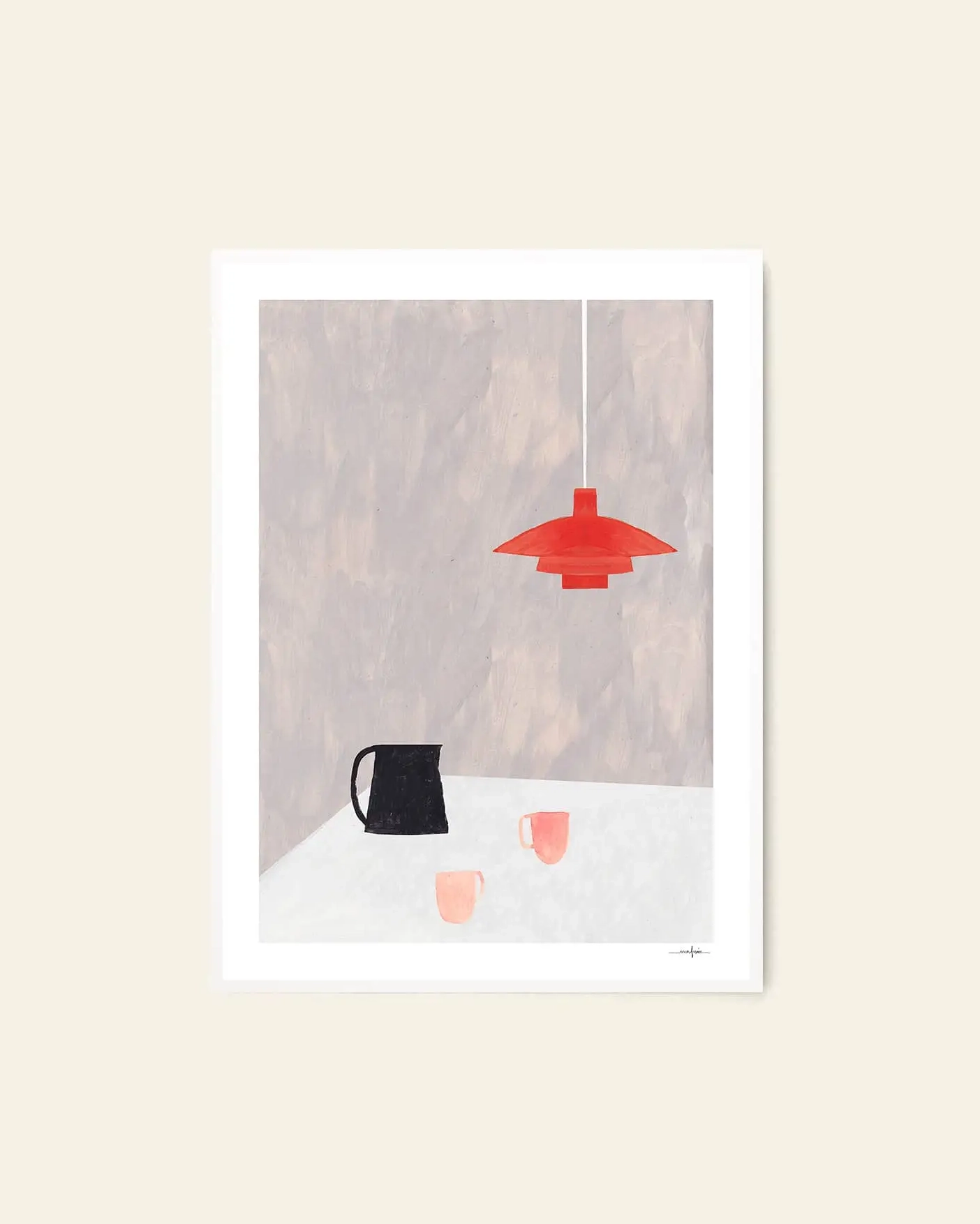 The Poster Club Ana Frois Orange Pendant 50x70 Poster 1