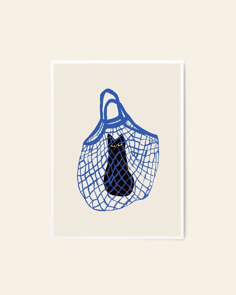 The Poster Club Chloe Purpero Johnson The Cats In The Bag 30x40 Poster 1