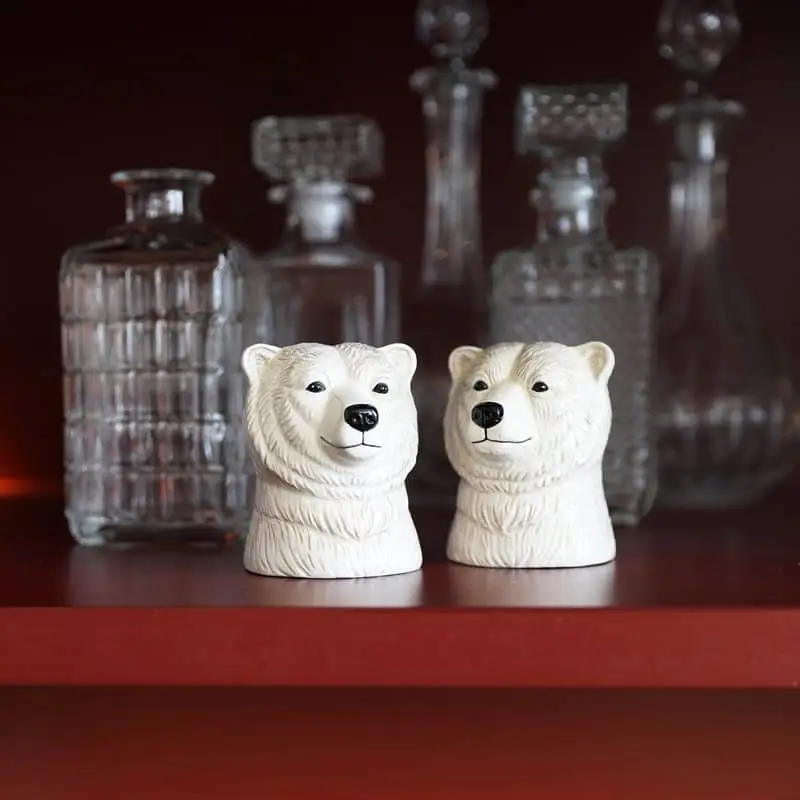 klevering Polar Bear Salt Pepper Set Multicolour 4