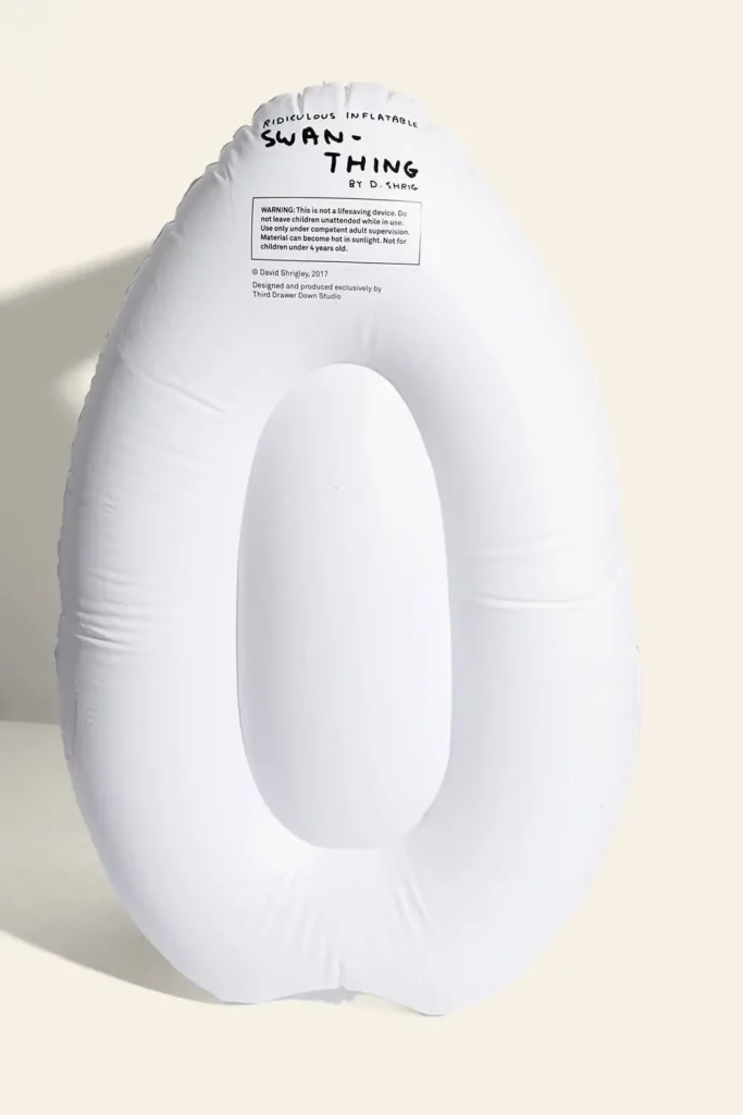 Third Drawer Down David Shrigley Ridiculous Inflatable Swan Thing White 3