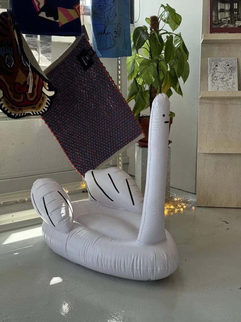 Third Drawer Down David Shrigley Ridiculous Inflatable Swan Thing White 9
