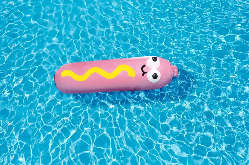 Third Drawer Down Jon Burgerman Hot Diggity Dog Pool Float Multicolour 4